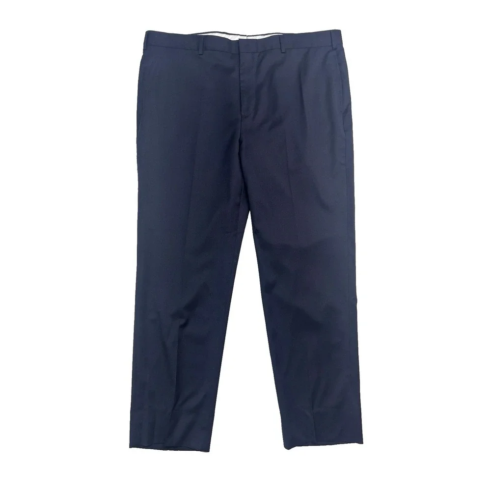 Brooks Brothers 42x30 Milano 1818 Slim Fit Pants Trousers Italian Wool Navy Blue